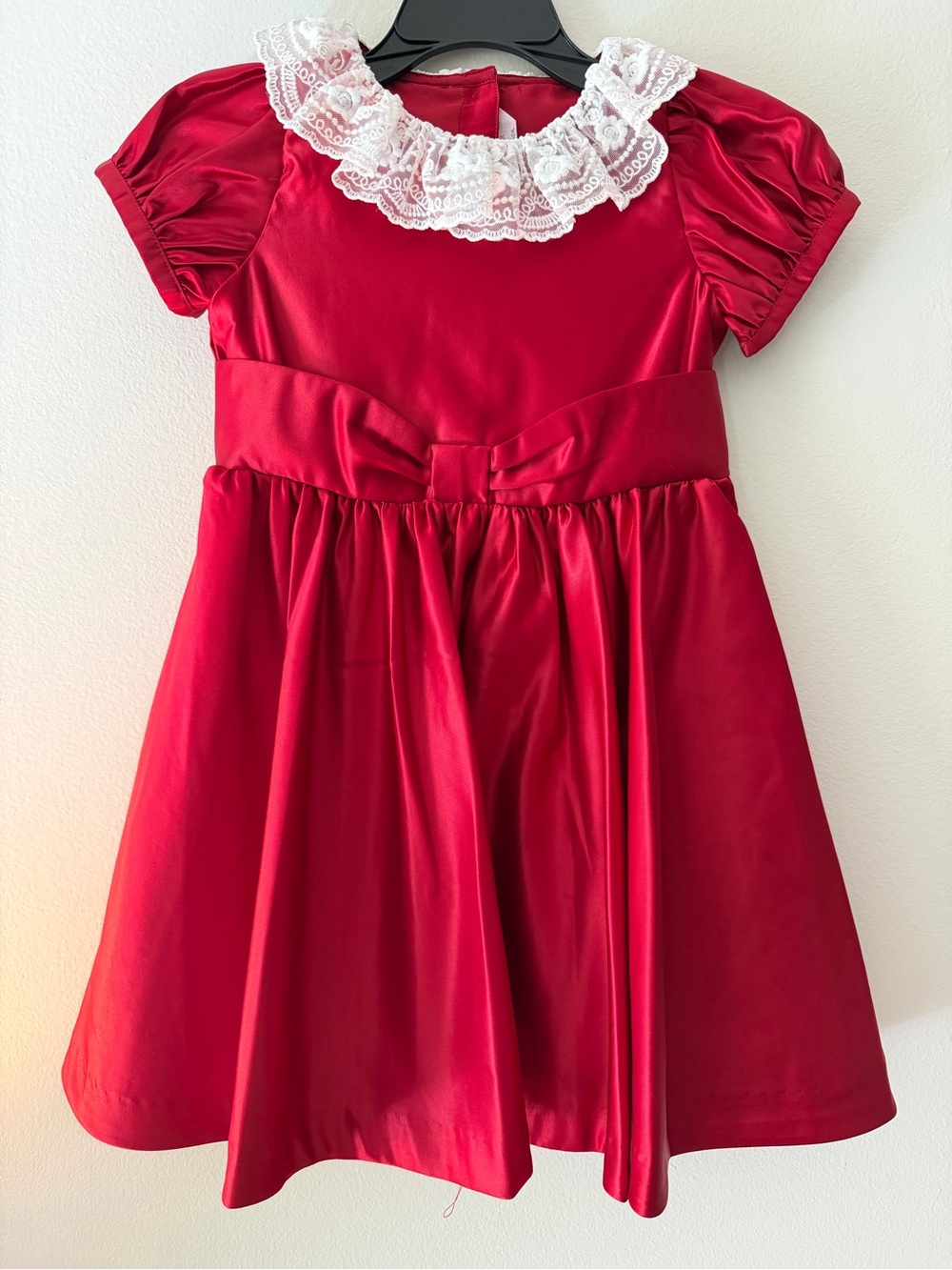 American Girl x Janie and Jack Holly-Red Party Dress